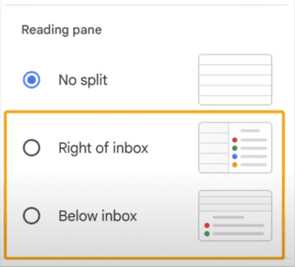 Reading Pane Gmail